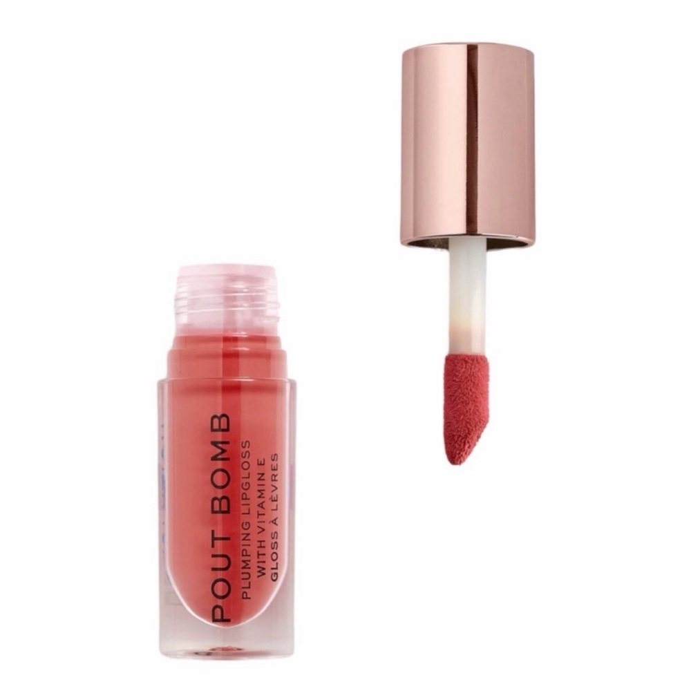 Revolution Pout Bomb Lip Gloss - Rose Coral Tint